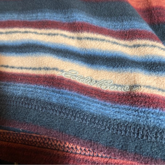 Eddie Bauer Performance Pullover High Collar Quarter Zip Front Fiesta Top - Picture 6 of 6